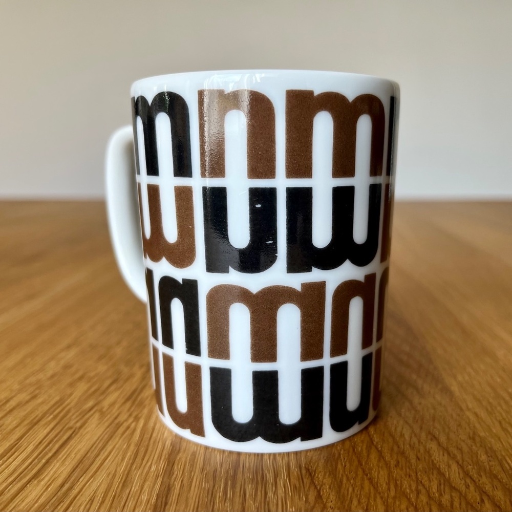 Lot of 8 Vintage 70's Fitz & Floyd Neiman Marcus Coffee Mug Cup Logo Helvetica - Picture 15 of 15